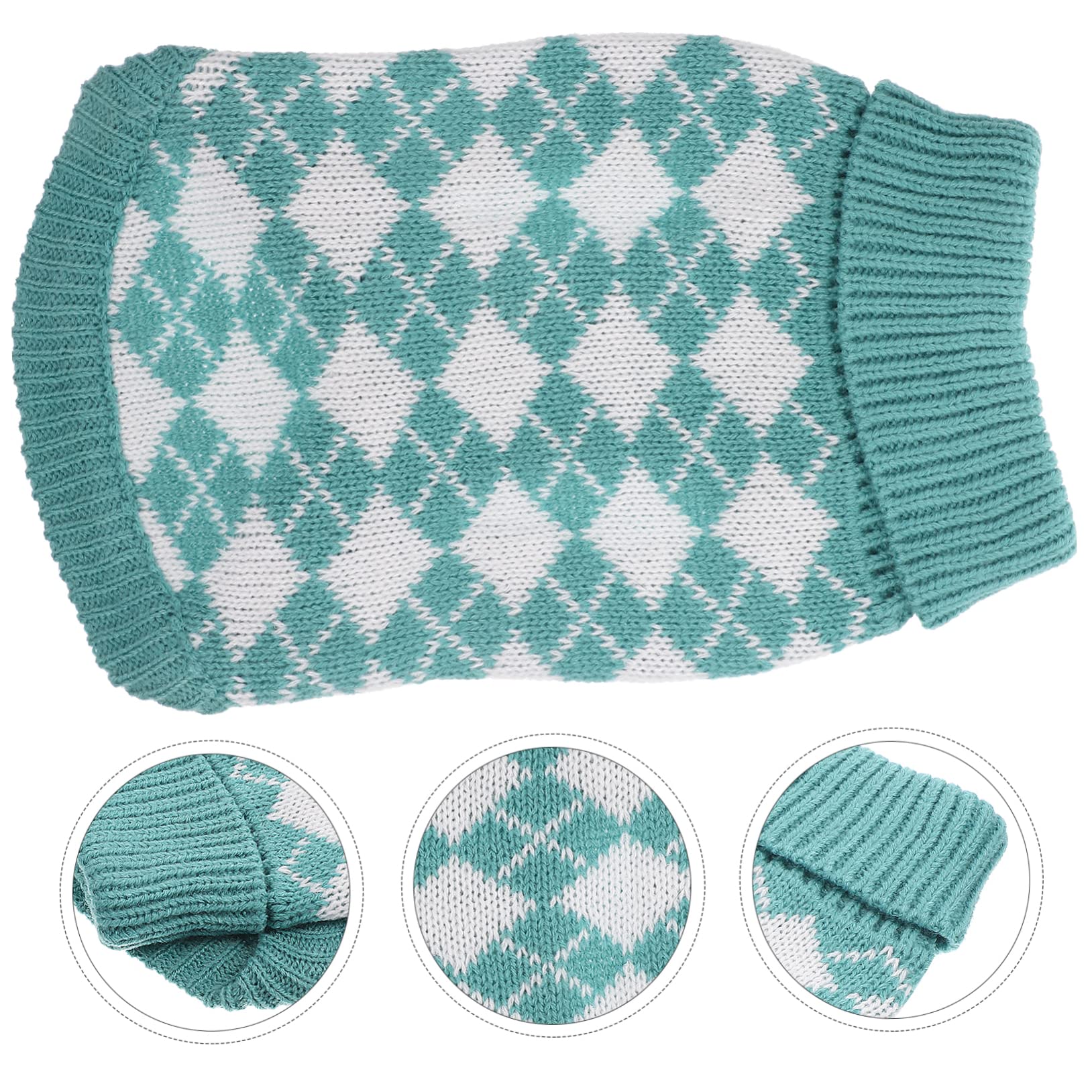 BESPORTBLE 4pièces Pull pour Animaux Vêtement Chaud à Carreaux pour Chiens Et Costume Et Hiver pour Petits Et Animaux