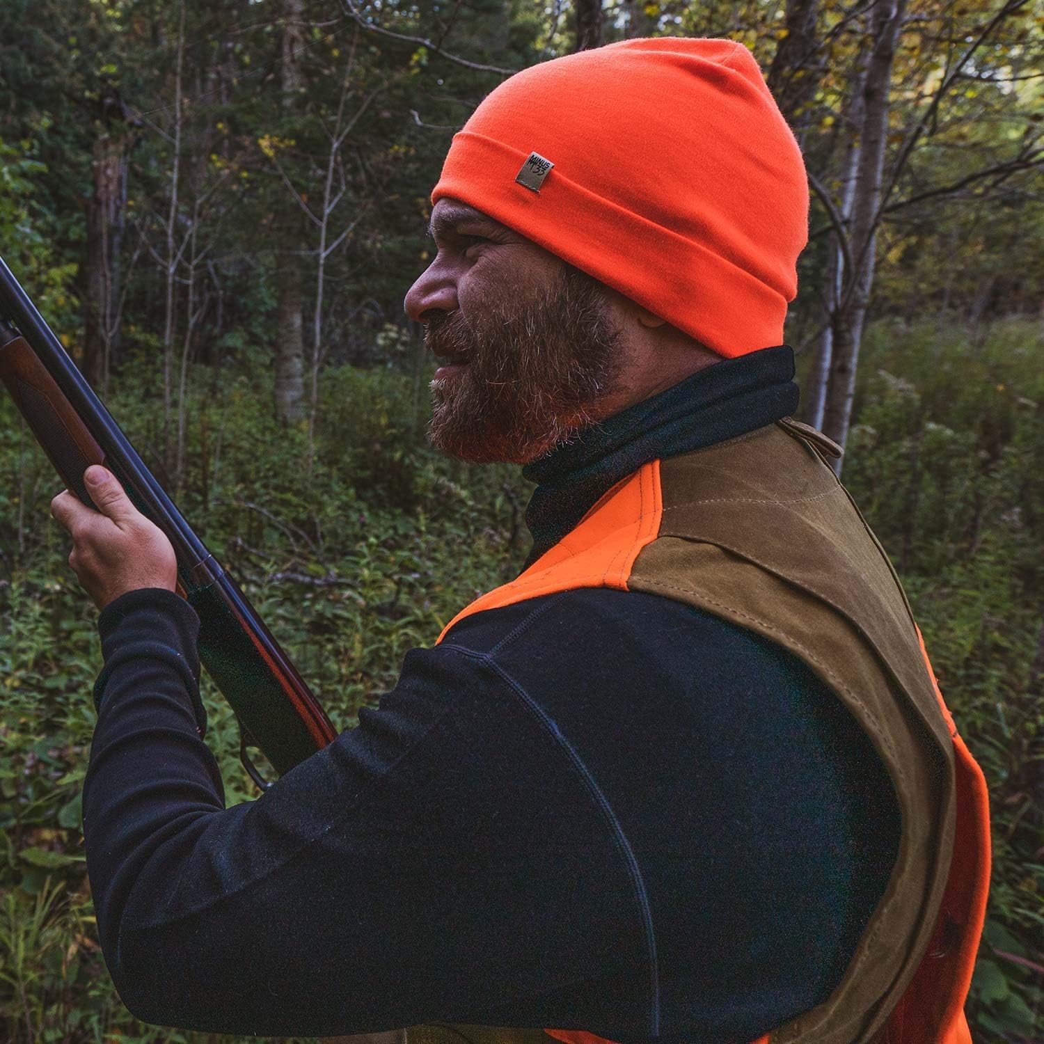 100% Merino Wool Mens Turtleneck - Midweight Long Sleeve Base Layer - Image 8