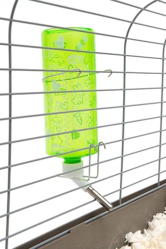 Miniatura 71 de Lixit Botellas de agua resistentes a la intemperie para conejos, hurones, hámsters de cobaya y otros animales pequeños. (8 onzas)