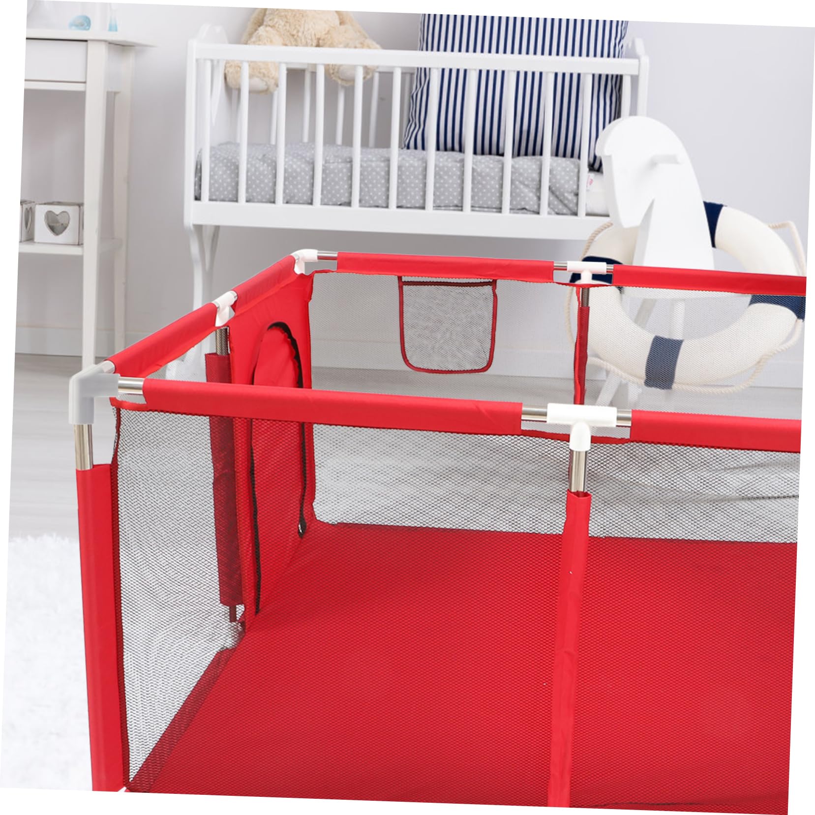HAPINARY Indoor Toddler Playpen Guardrail Accessories 3-Way PVC Elbow Connector for Builds