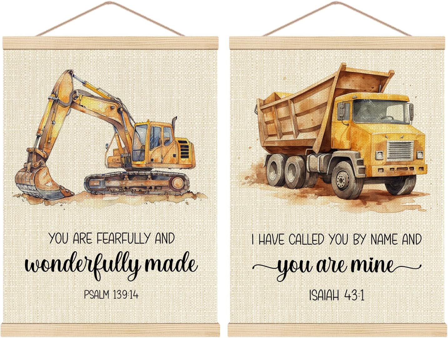 HKTZM Christian Bible Scripture God Says I am Fishing Wooden Poster Hangers 12.5x17 Inch,Home Kids Room Nursery Playroom Decor,Fishing Gifts for Kids Girls Boys,Christian Gifts for Women Teen Girls