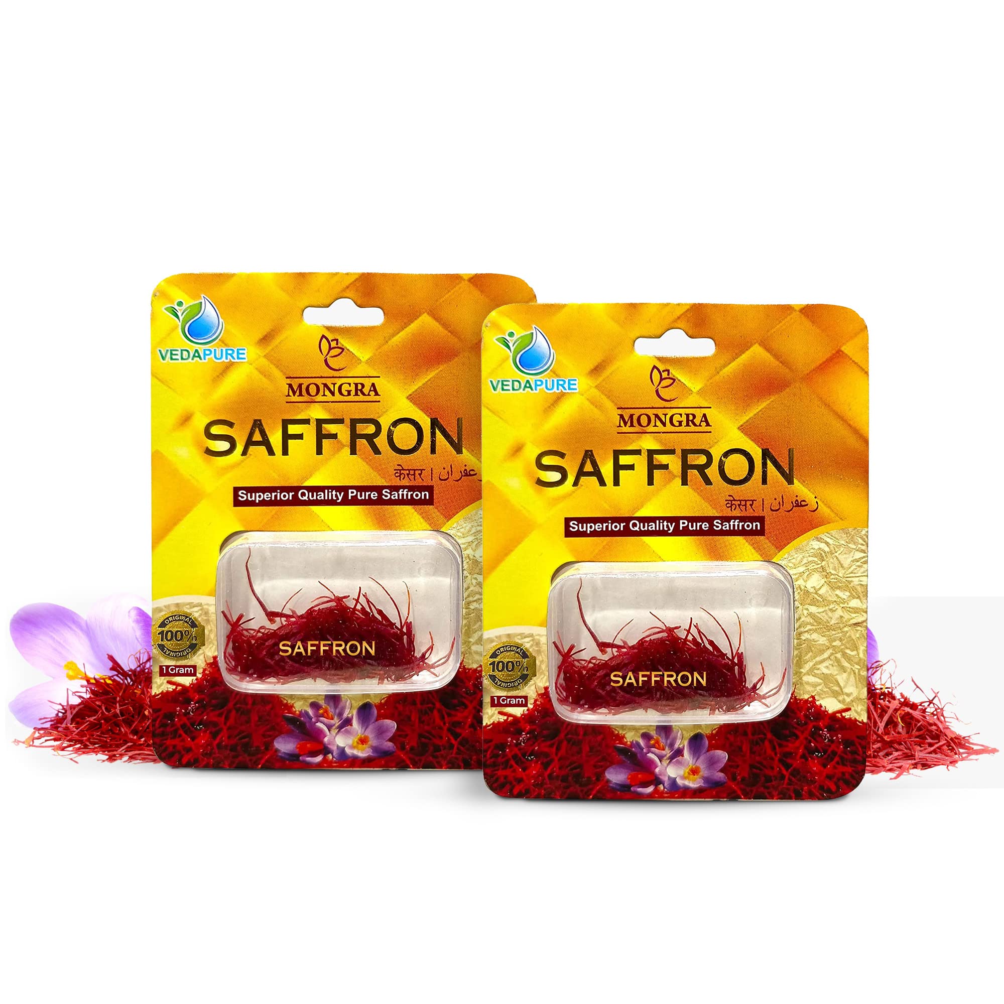 VEDAPURE Mongra Saffron | saffron original kashmiri | Finest A+ Grade Kashmiri Kesar For Pregnant Women, Cooking, Tilak & Sweets | kesar original kashmiri | kunkuma poove |1 Gm (Pack of 2) (B088PVD7SS) Amazon Price History, Amazon Price Tracker