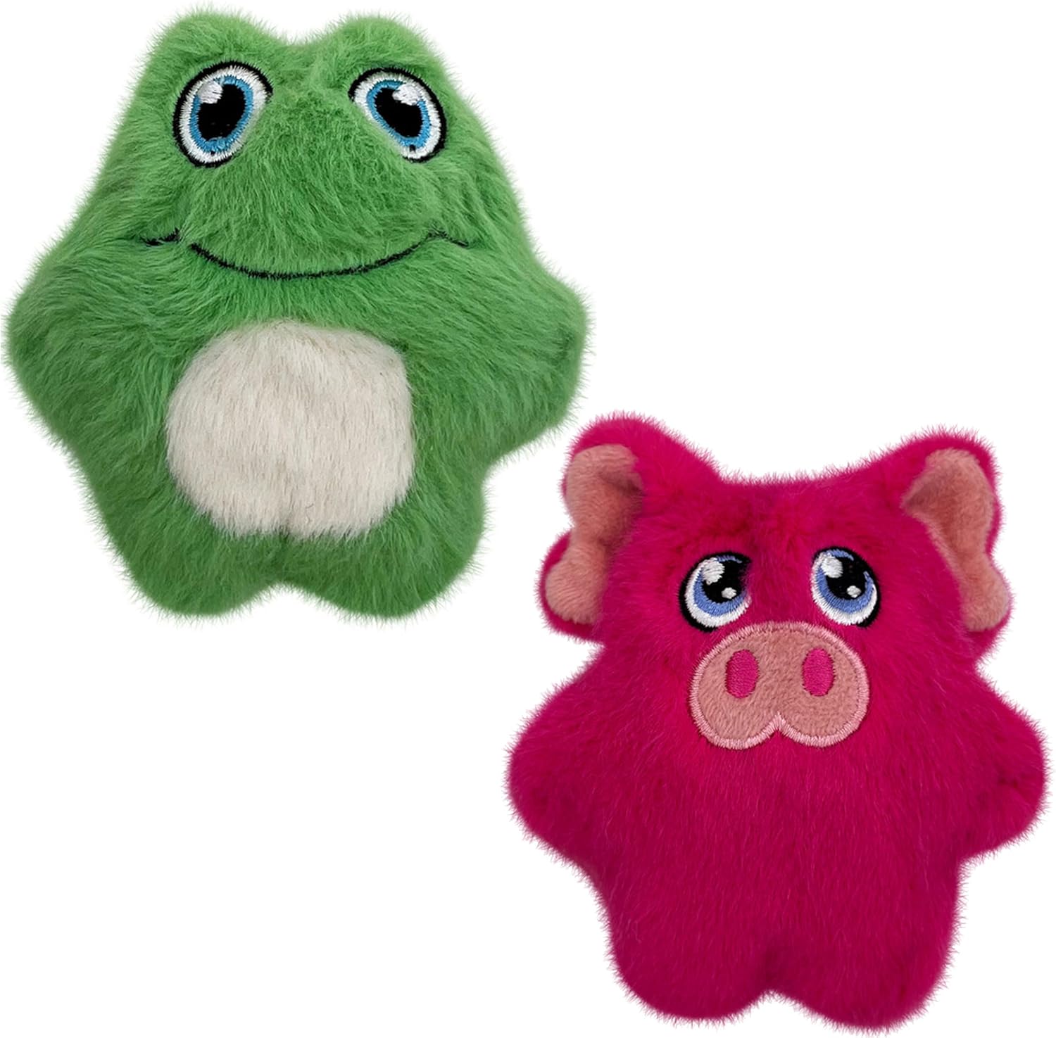KONG Snuzzles Kiddos Mini Extra Small Dog Toy - Soft Plush Squeaky Toy for Small Dogs & Puppies (Frog/Pig/Duck Combo)