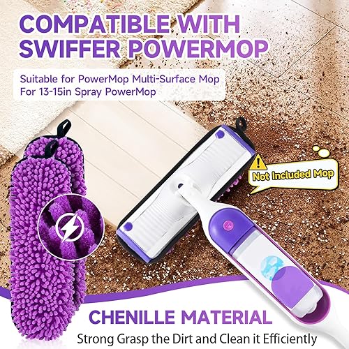 Miniatura 2 de Wetjet - Recambio de trapeador reutilizable, compatible con trapeadores Swiffer, altamente absorbente y adecuado para todas las superficies de