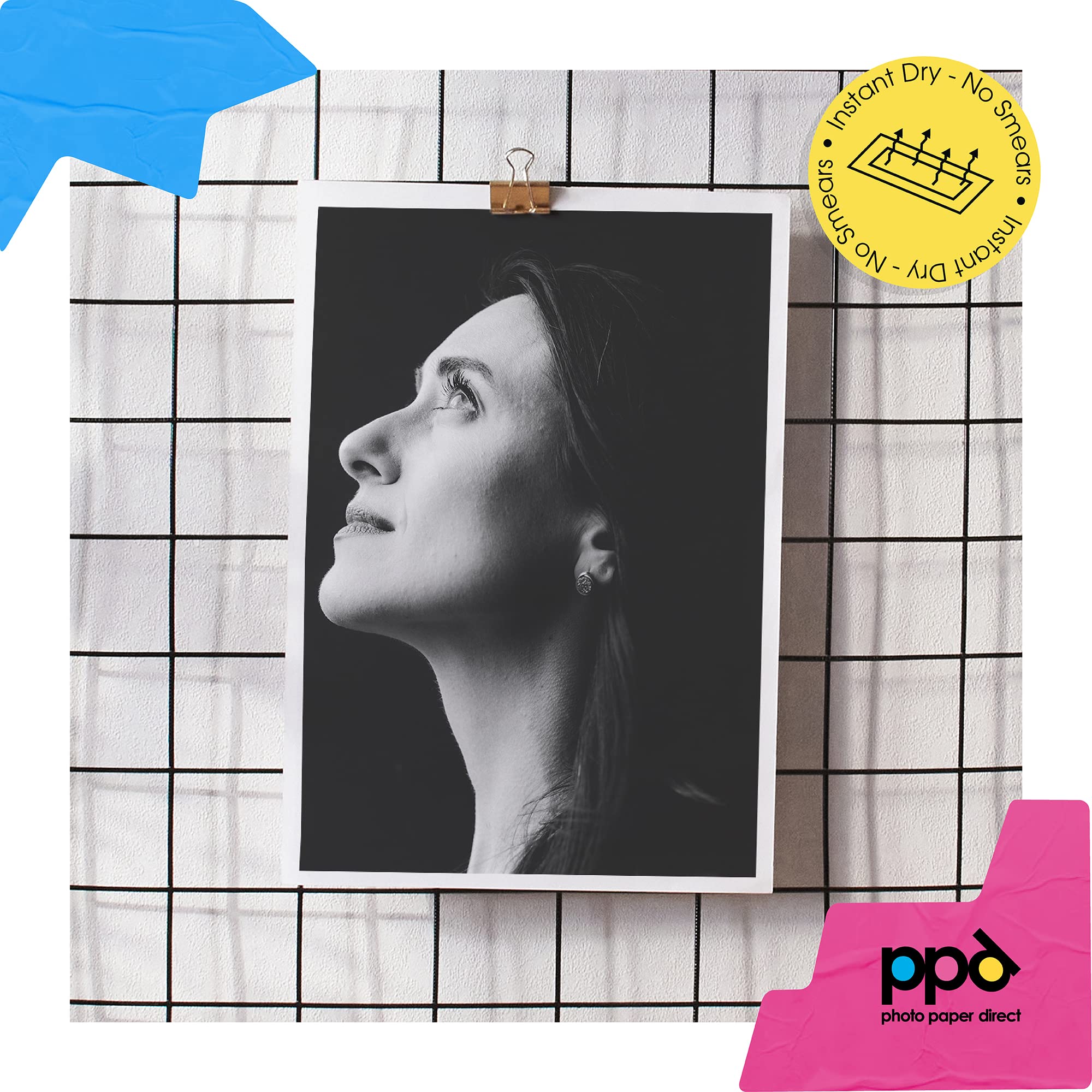 PPD Inkjet - A3 x 25 Hojas de Papel Giclée Mate 270 g/m² para Grabar y Archivar 'Fine Art White Velvet Etching’ - Para Todas Impresoras de Inyección de Tinta - PPD-77-25