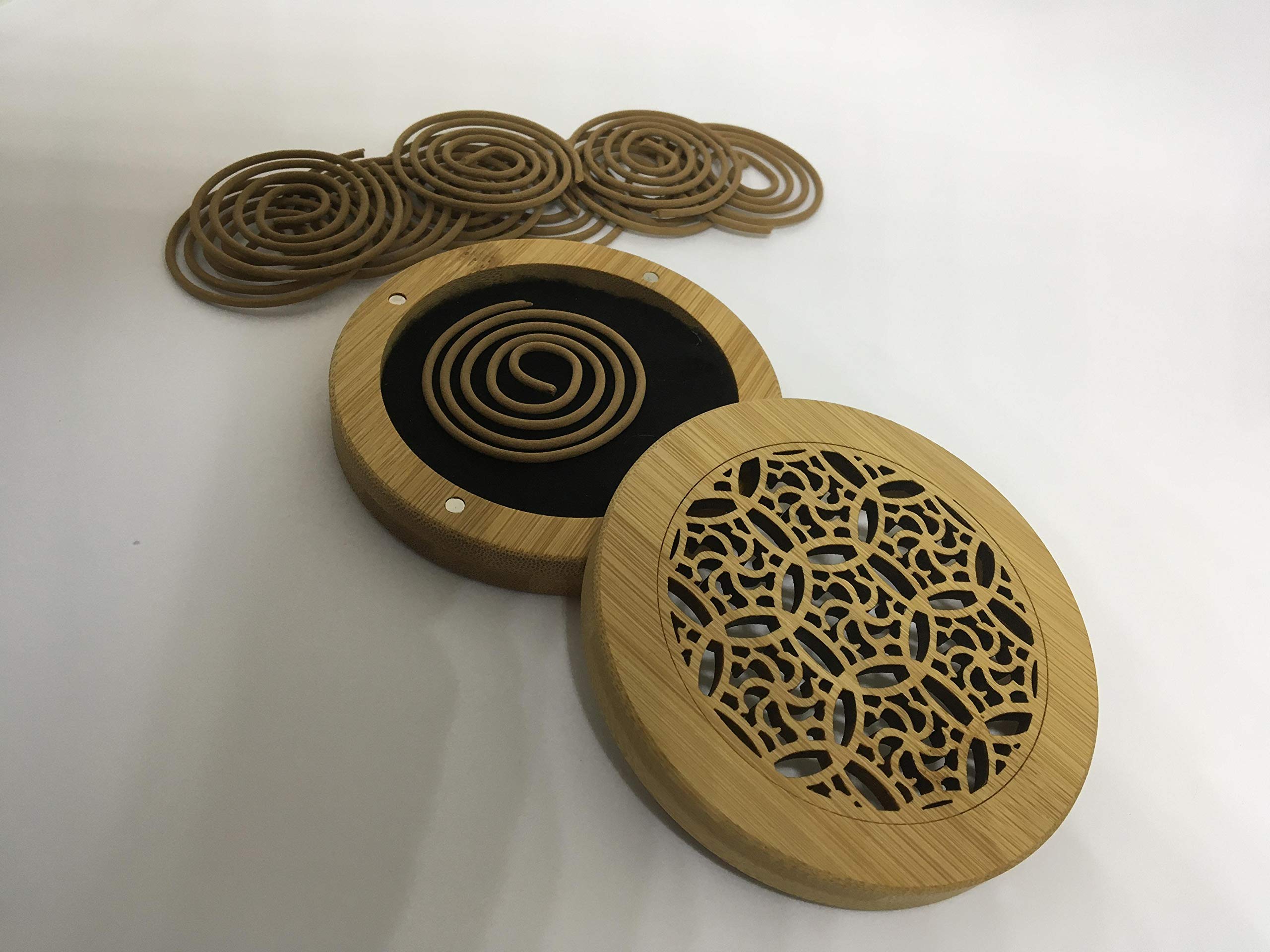 Round shap incense burner with oud