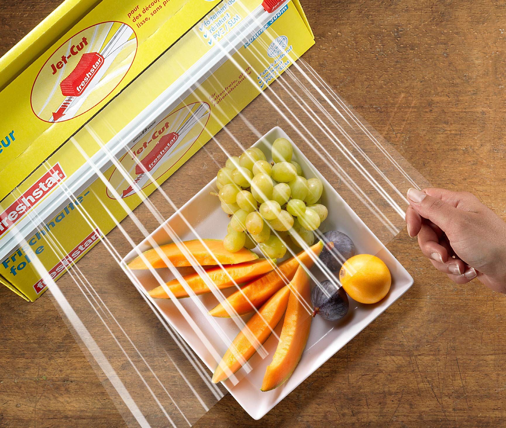 Frischhaltefolie Gastronomie 45cm x 300m PVC transparent extra breit