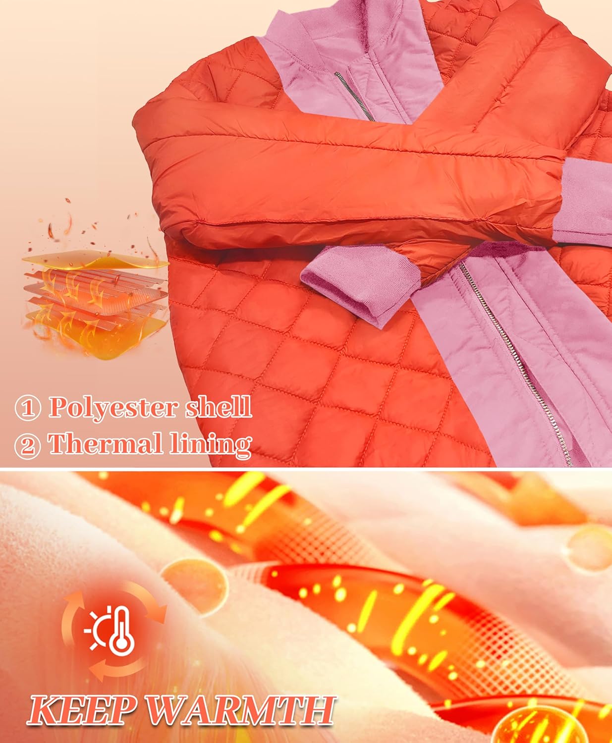 MAGNIVIT Men's Bomber Jacket Casual Fall Winter Military Jacket and Coats Outwear - Image 5