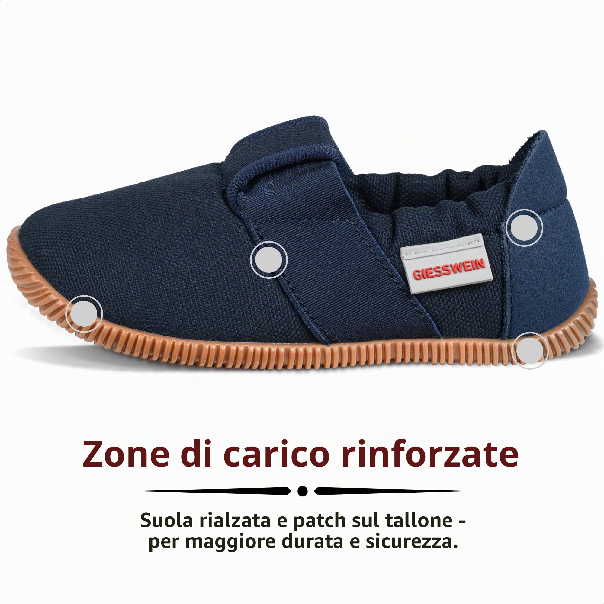 Giesswein Pantofole per Bambini Söll Slim-Fit