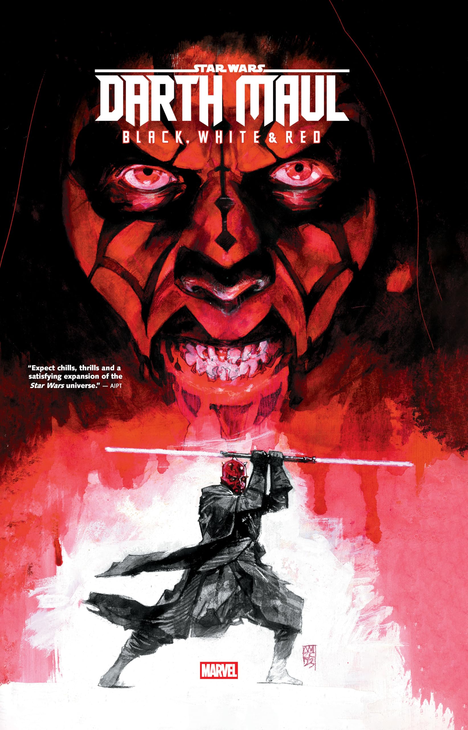 STAR WARS DARTH MAUL BLACK WHITE AND RED TREASURY EDITION GRAPHIC NOVEL 136 Pgs