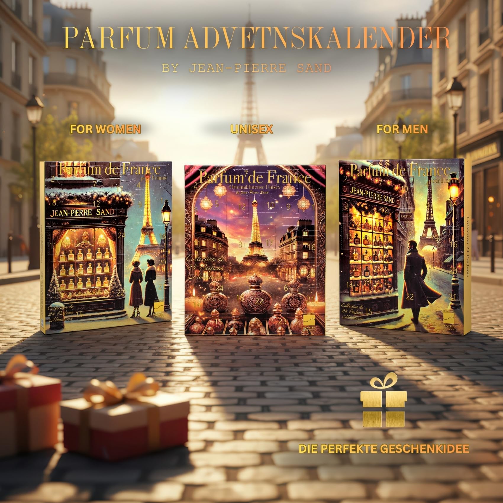 Jean-Pierre Sand - Parfum de France Edition Oriental Intense für Damen - 24 teiliger Parfüm Adventskalender - Beauty Geschenk vor Weihnachten 2025 (Unisex)