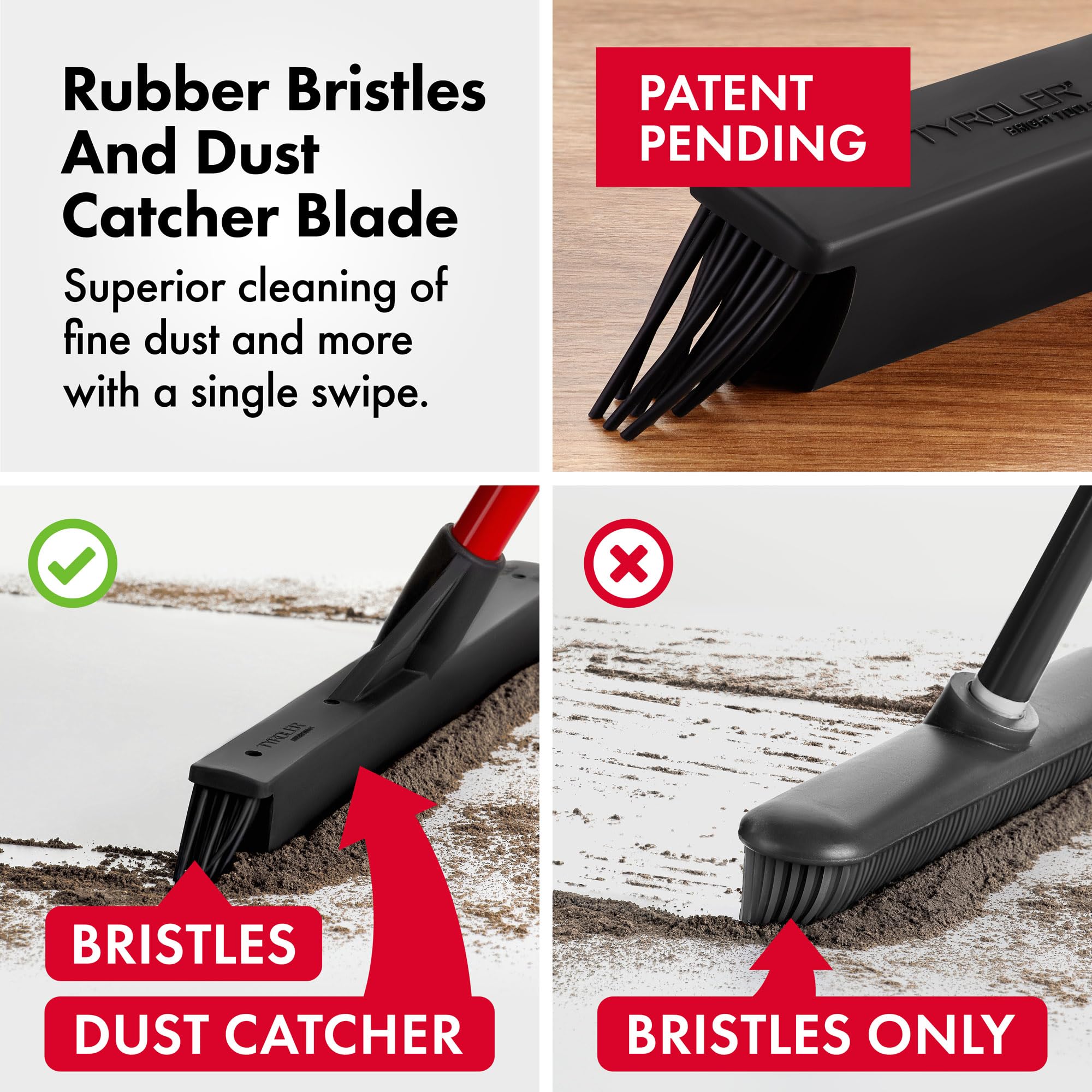 Rubberen Bezem - Kappersbezem - Zwart - 35 cm - Kapper - Barber