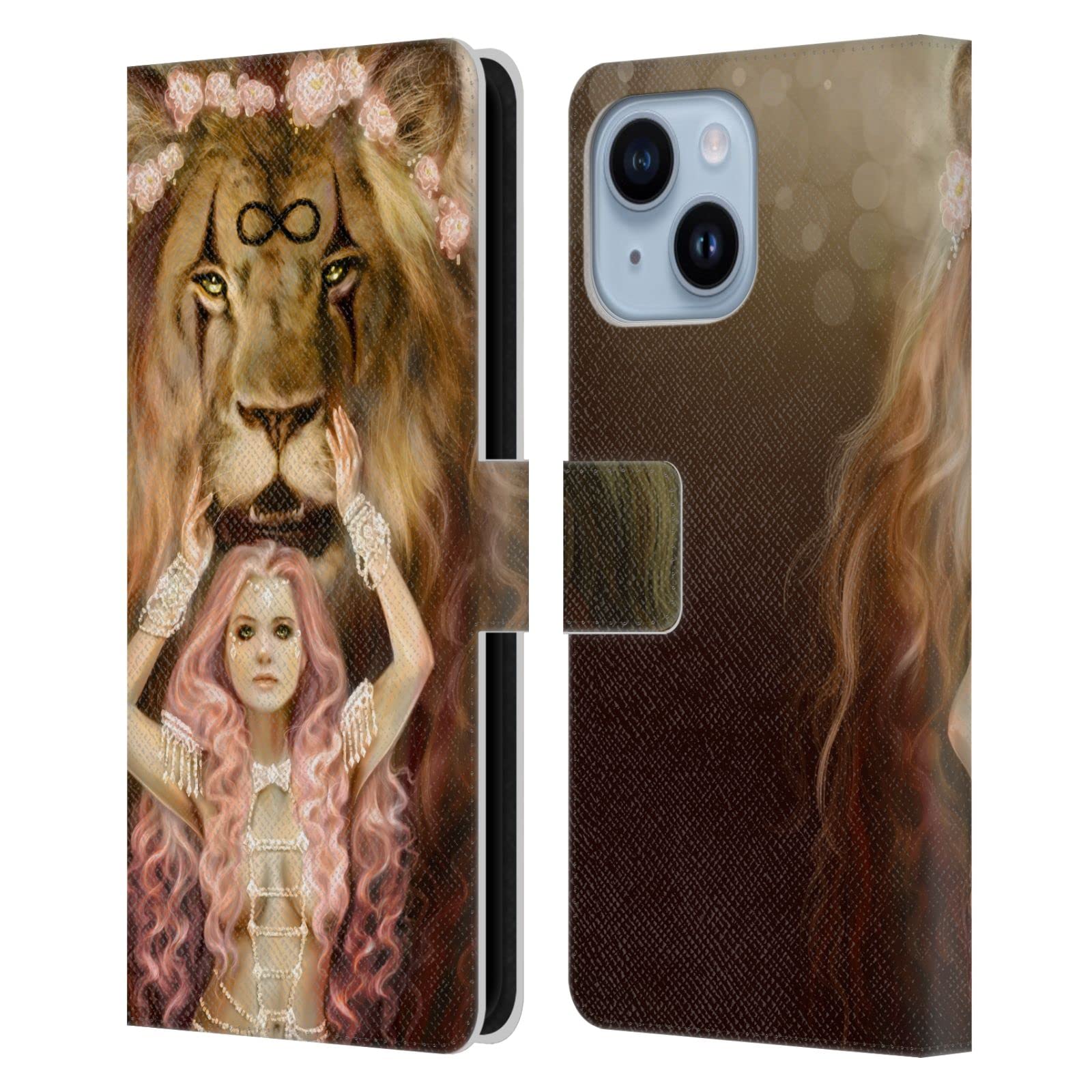 Protection cuir iPhone 14 Plus Selina Fenech finition premium durable