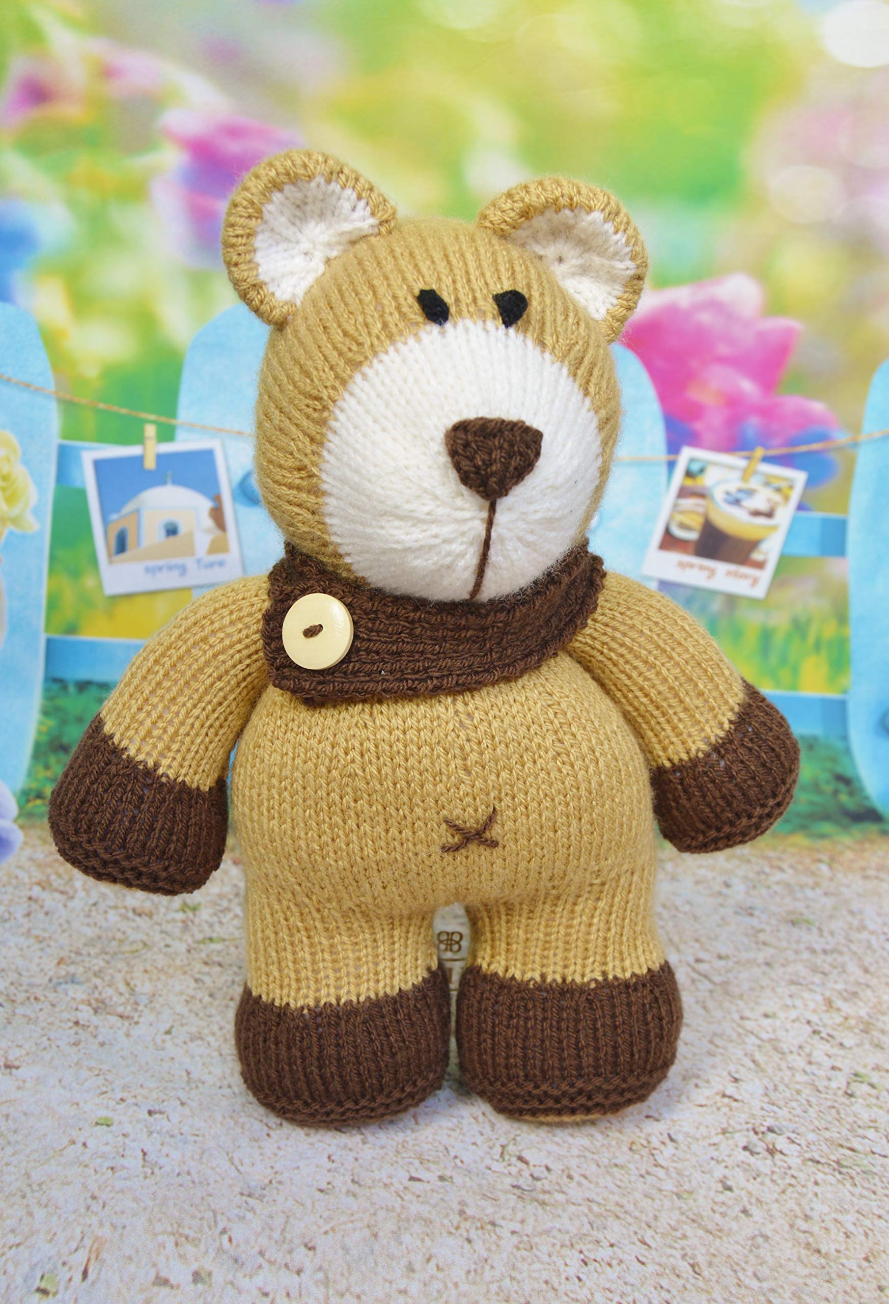Knitting Pattern - Boris Bear Knitting Pattern from Knitting by Post. Knitters Leaflet. Knit Cute Handmade Gifts. Fun Quick & Easy Crafts and Hobbies - UK Knitting Pattern