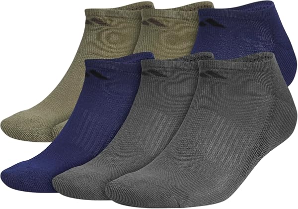 adidas Men's Athletic Cushioned 6-Pack No Show, Socks for Men