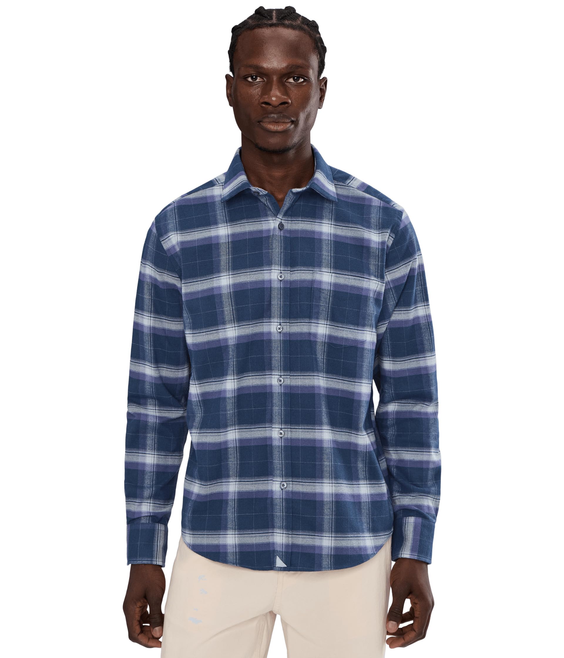 UNTUCKit Mens Performance Flannel Barker Shirt