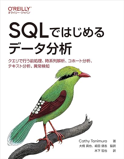 SQLではじめるデータ分析 ―クエリで行う前処理、時系列解析、コホート分析、テキスト分析、異常検知の表紙