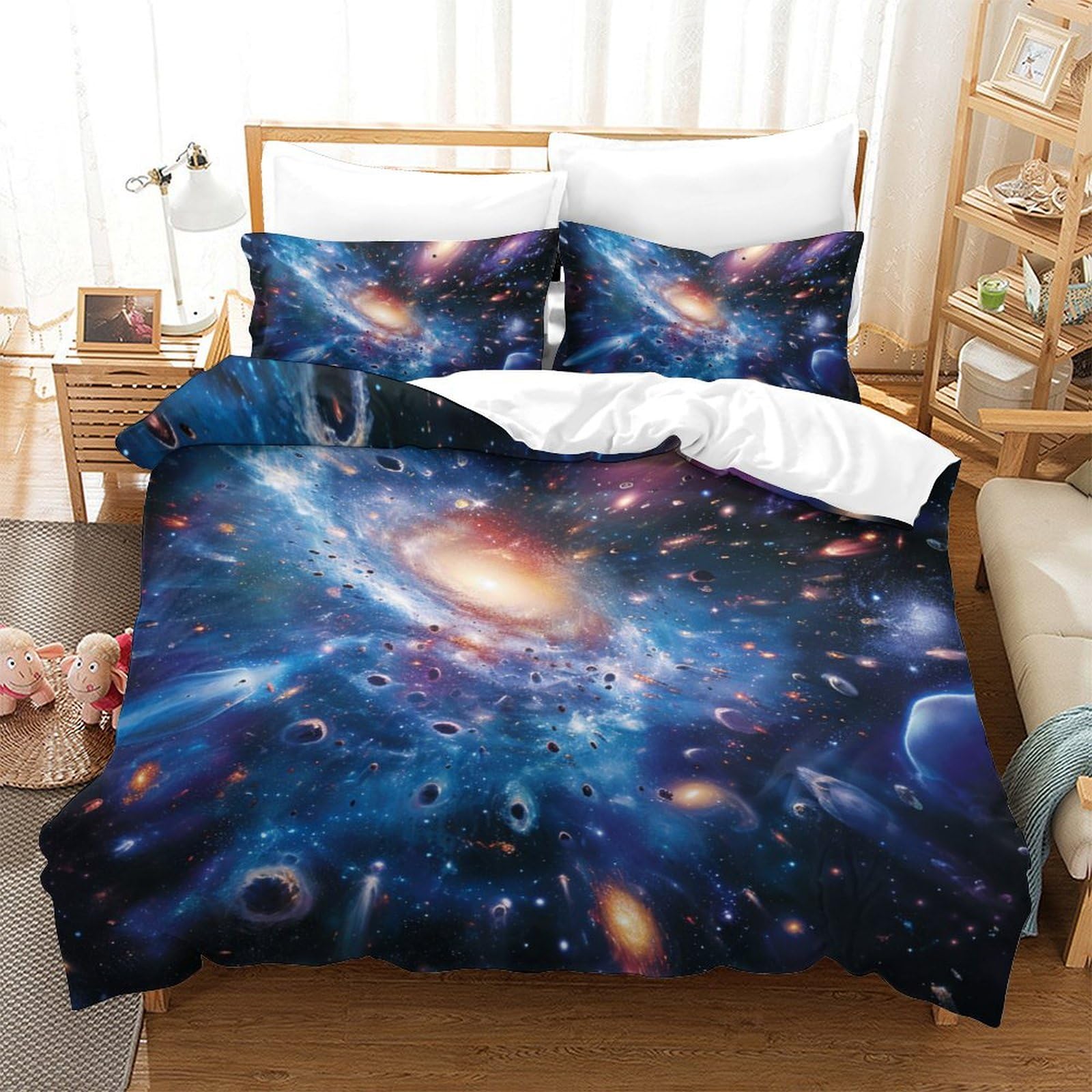 Linge de lit galaxie 3D pour transformer votre chambre en observatoire