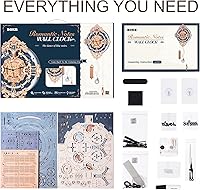 Vista 7 de ROKR Rompecabezas de madera 3D para adultos, reloj de rompecabezas de madera, kits de modelos de construcción mecánica, kits de modelos