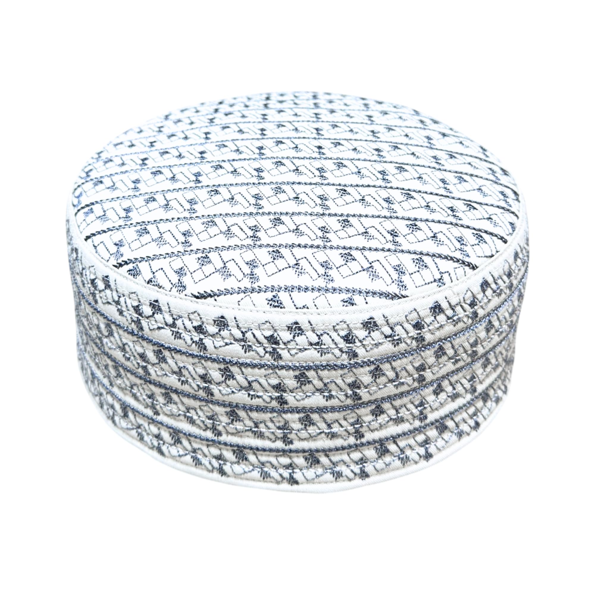 AL INAM ICH JJ Style Islamic Prayer Cap Premium Embroidered Namazi Topi Muslim Cap (Model No. R-76) Fabric-image-42