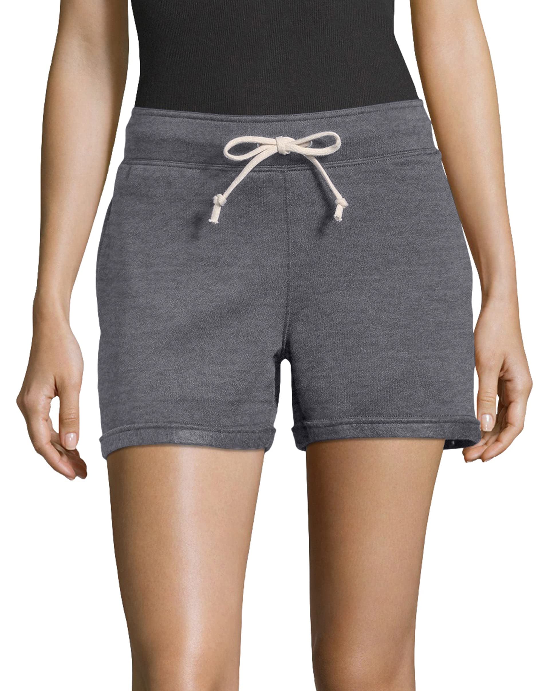 Hanes Women’s Fleece Shorts, Luxe Collection Lightweight Fleece Shorts for Women, Women’s Training Shorts