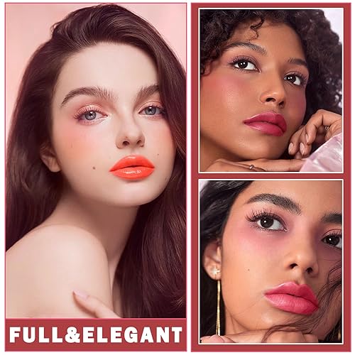 Miniatura 6 de Juego de 2 tintes labiales de terciopelo, brillo labial hidratante, larga duración, impermeable, juego de pintalabios líquidos, multiusos, tinte