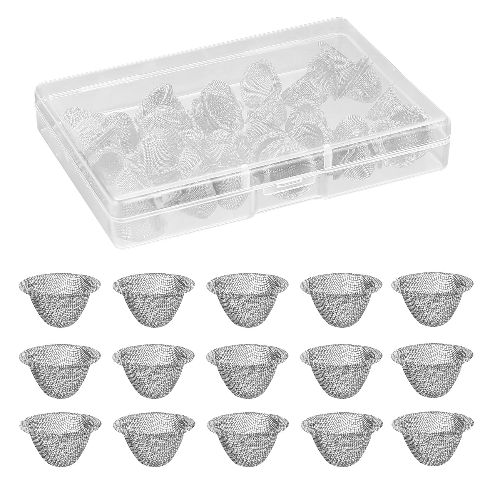 70 Stück Mini Konische Edelstahlsiebe (16mm)