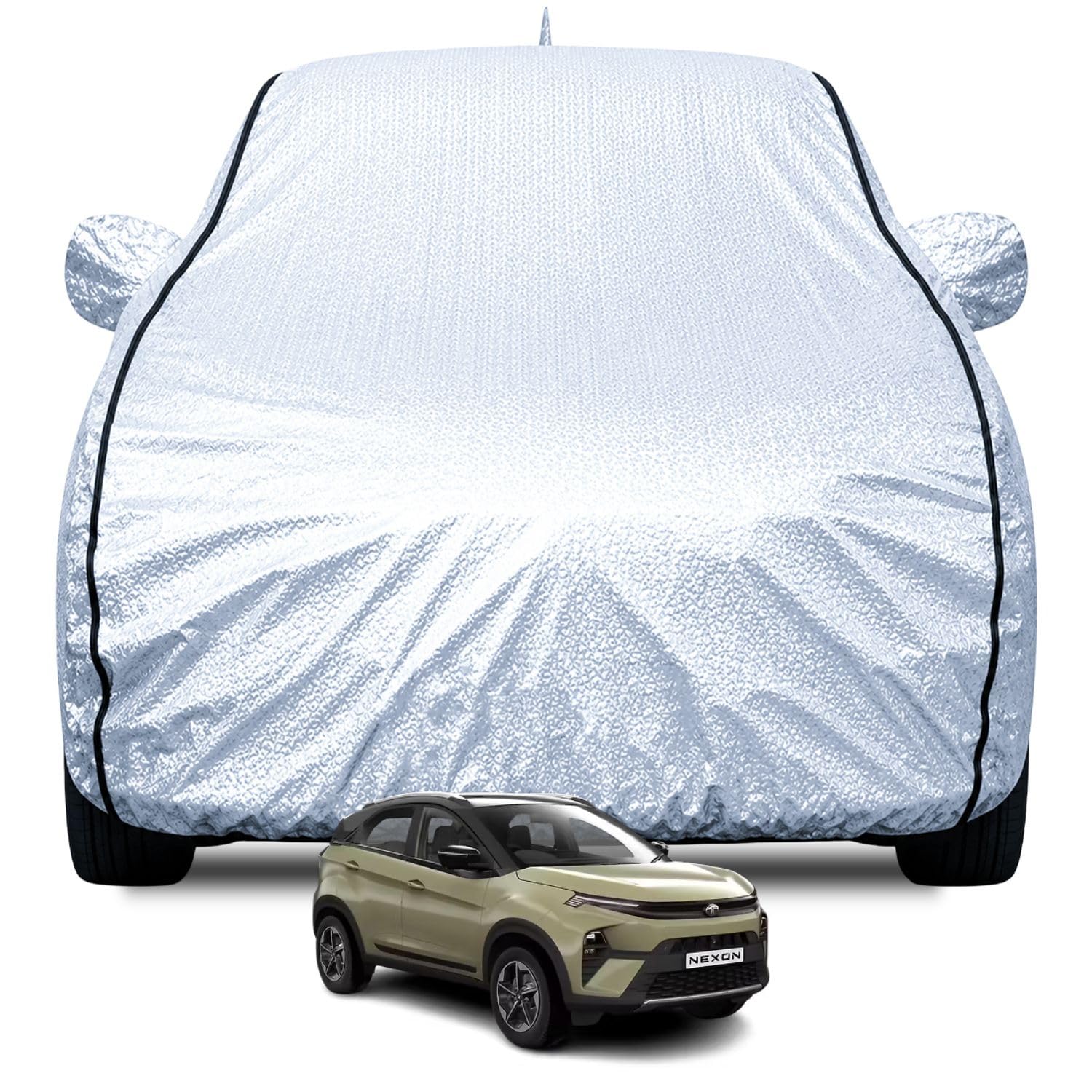Tata Punch Car Cover - Jungle Print Waterproof -20 Tata Punch Car Cover - Jungle Print Waterproof -20