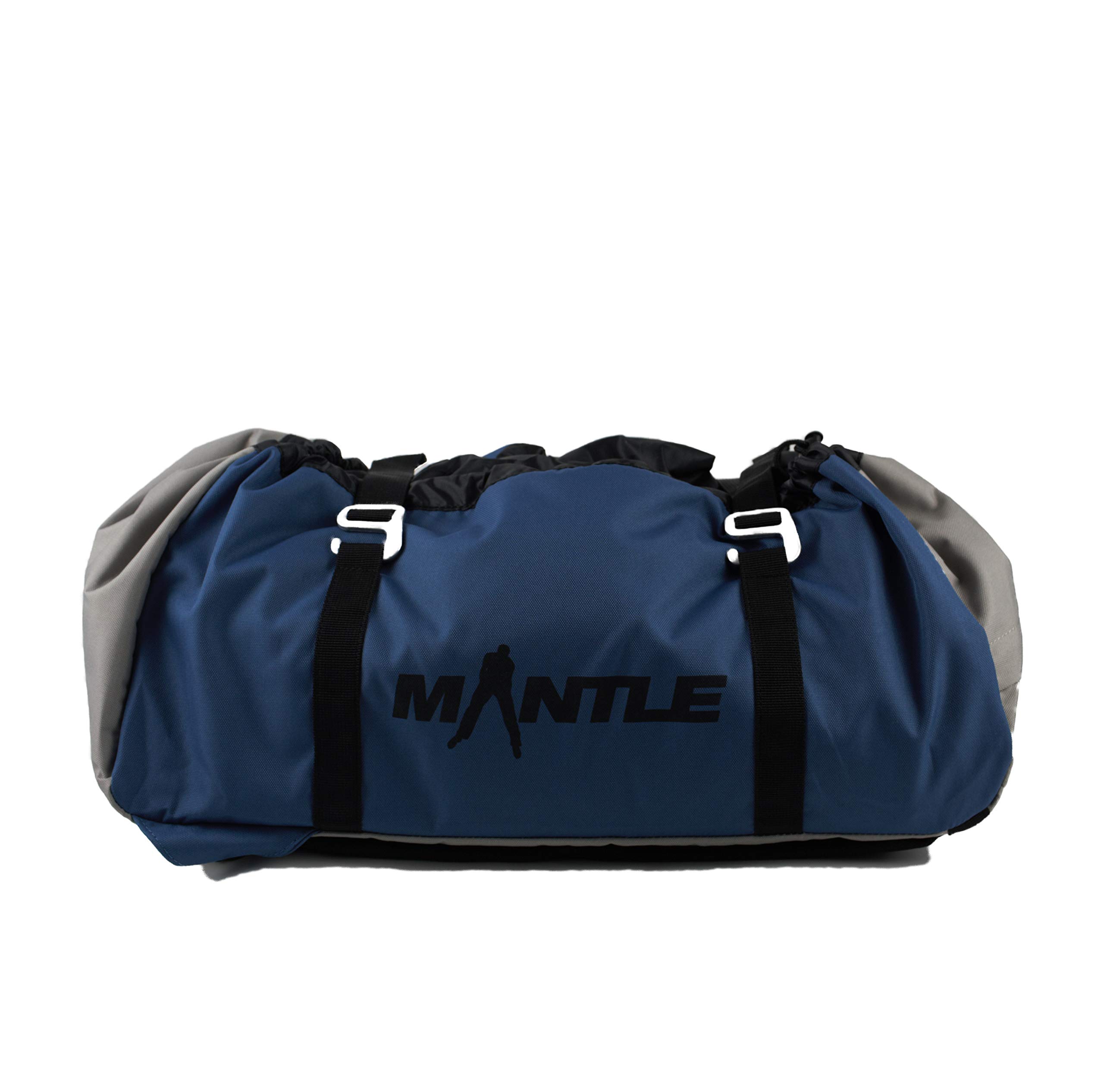 Mantle Seiltasche Seilsack Rope Bag grau/blau zum Klettern für Kletterseile bis 80 m