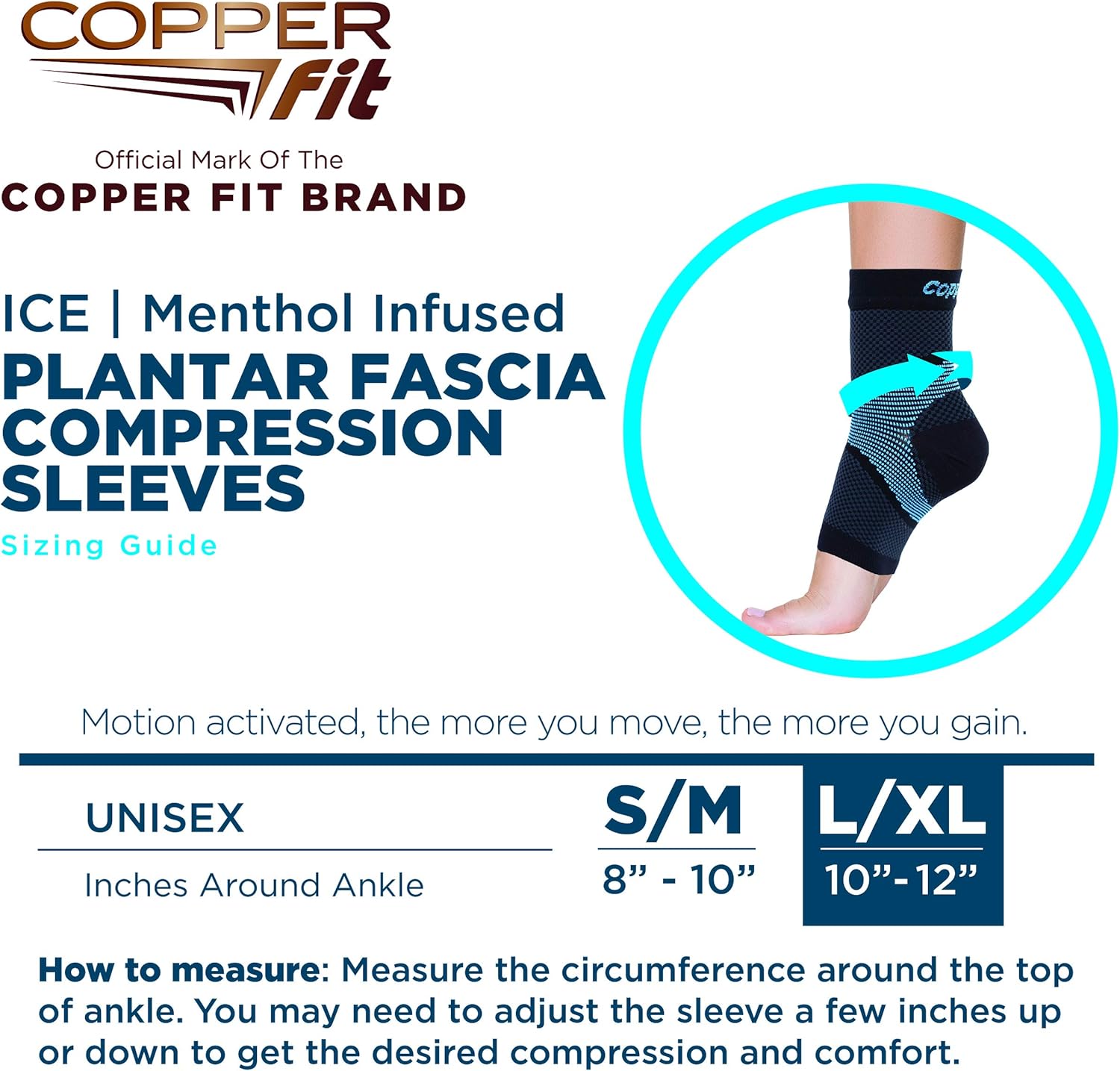 Copper fit ice plantar fascia compression sleeves Clearance