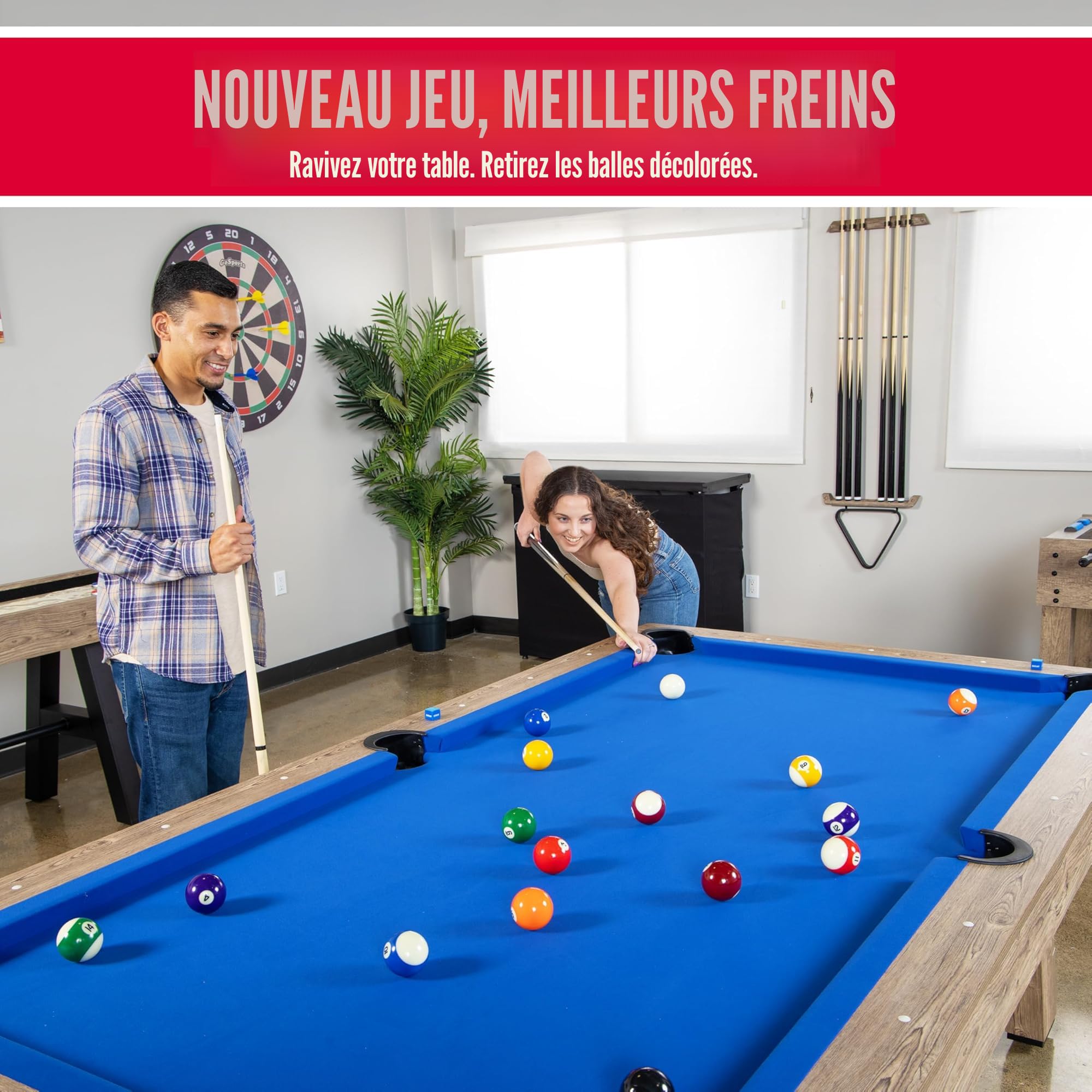 Ensemble de Mini Table de Billard, Jeu de Table de Billard, 2 Bâtons 11 Balles, Soulagement du Stress sur le Bureau à Domicile, Jeu Familial pour Enfants et Adultes, Concentration de la Ensemble de Mini Table de Billard, Jeu de Table de Billard, 2 Bâtons 11 Balles, Soulagement du Stress sur le Bureau à Domicile, Jeu Familial pour Enfants et Adultes, Concentration de la