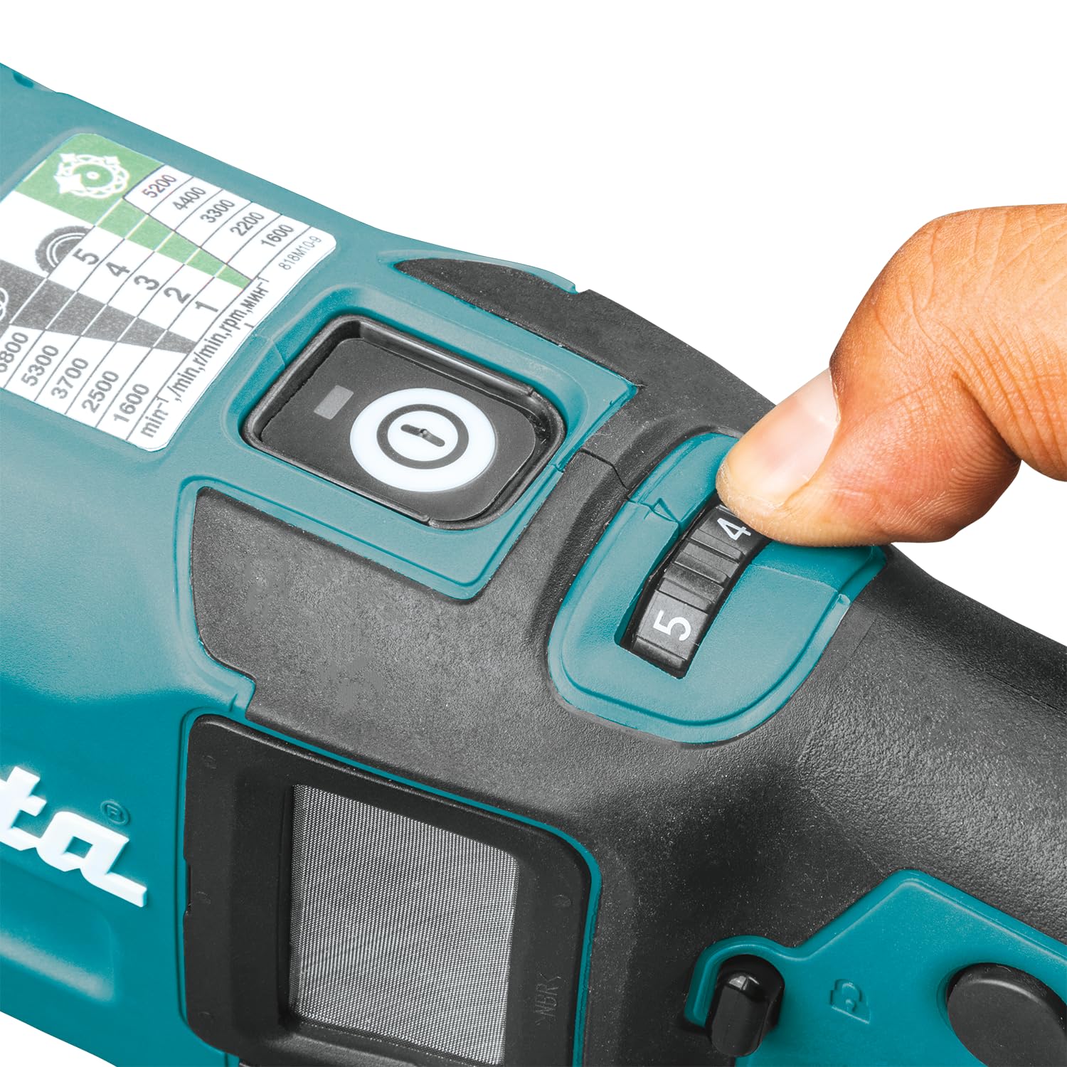 Makita DPO500Z Akku-Exzenterpolierer 18 V (ohne Akku, ohne Ladegerät)
