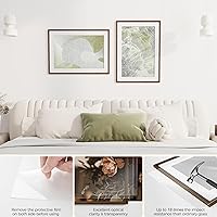 Vista 539 de Fun Memories Portarretratos de metal de 16 x 20 pulgadas con paspartú de 11 x 14 pulgadas, acabado de aluminio cepillado, parte delantera de vidrio