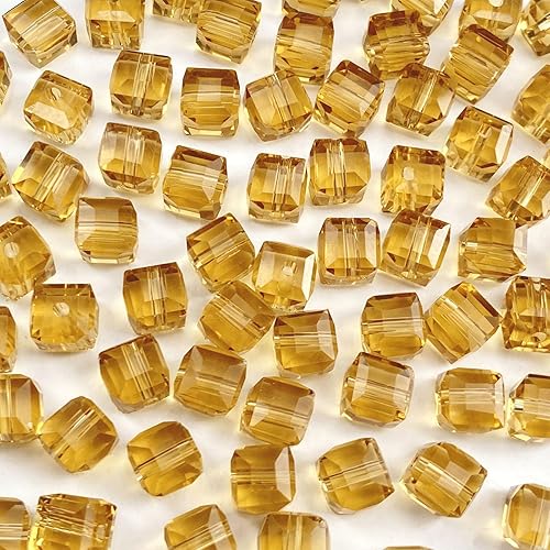 Jmassyang 200 cuentas de cristal en forma de cubo de 0.157 pulgadas (0.157 in), cuentas espaciadoras cuadradas con agujero para manualidades, Jmassyang 200 cuentas de cristal en forma de cubo de 0.157 pulgadas (0.157 in), cuentas espaciadoras cuadradas con agujero para manualidades,