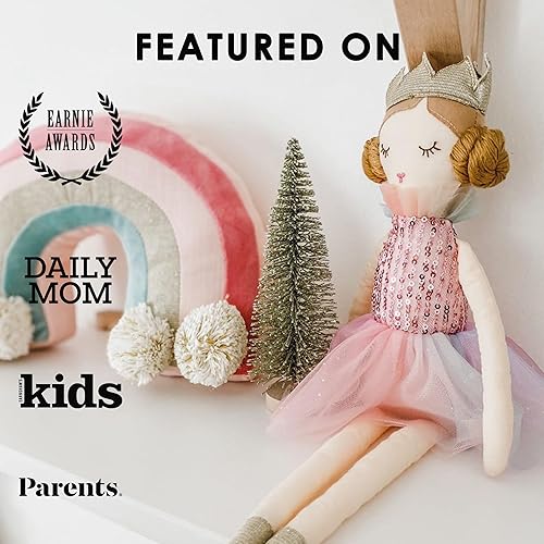 Miniatura 4 de MON AMI Magali Rainbow Princess  Muñeca de peluche suave y elegante de 15 pulgadas, uso como juguete o decoración de habitación, gran regalo para