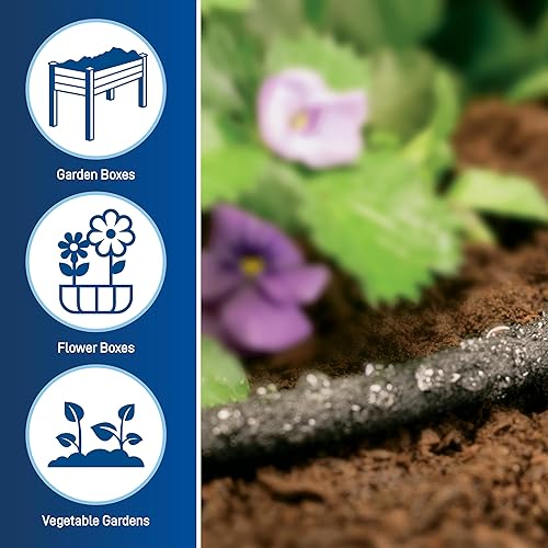 Vista 5 de Orbit Kit de riego por goteo de caja de jardín con temporizador de grifo de manguera inteligente B-hyve y concentrador Wi-Fi