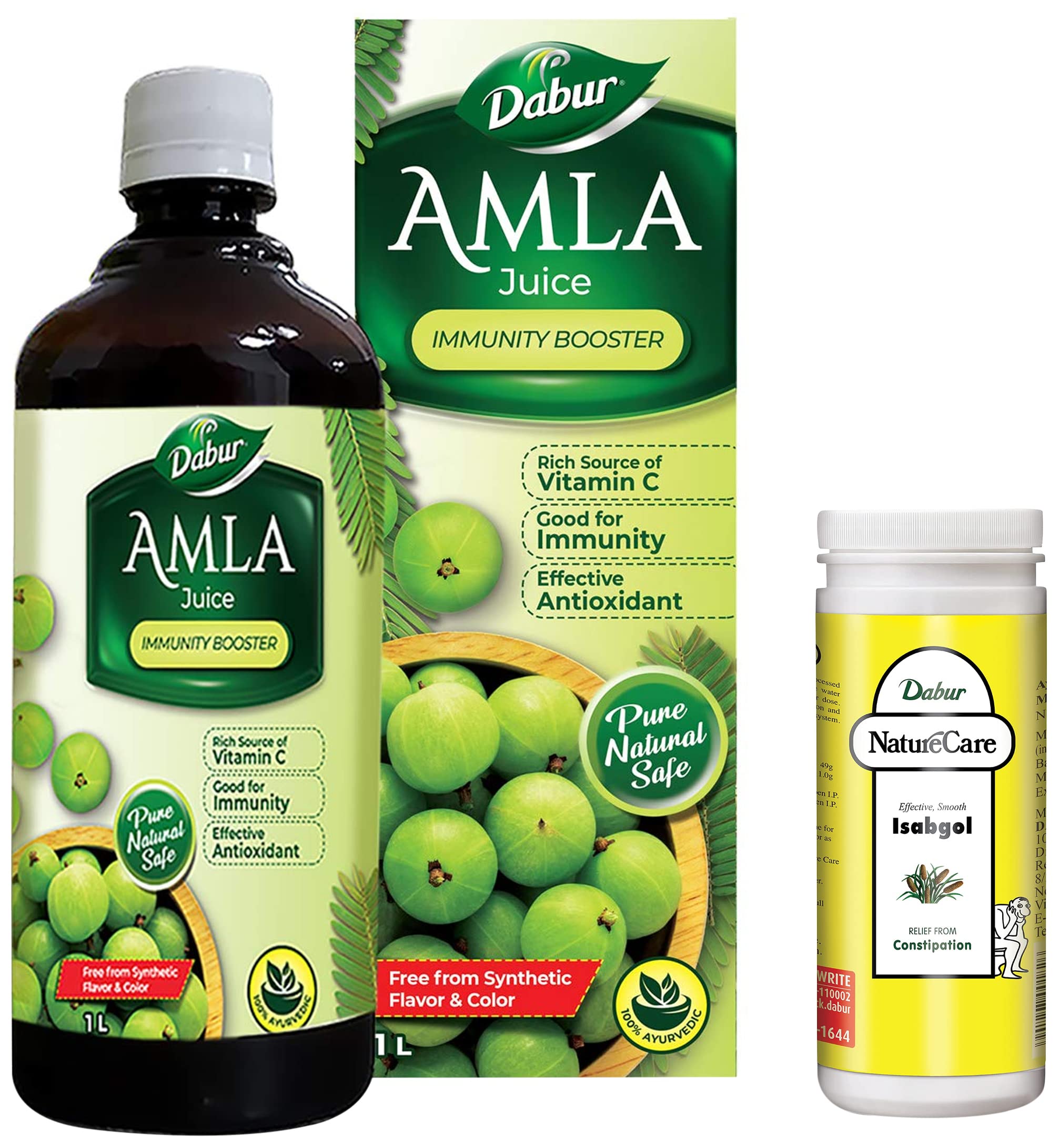 Dabur Nature Care Isabgol-375gm & Amla Juice -1L (B0B9XPM53R) Amazon Price History, Amazon Price Tracker