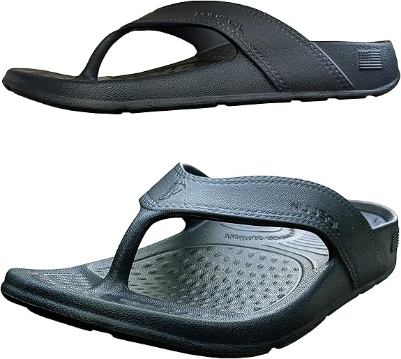 NUUSOL Unisex Cascade Flip Flops, Waterproof Sandals with Soft Cushion & Arch Support (Suitable