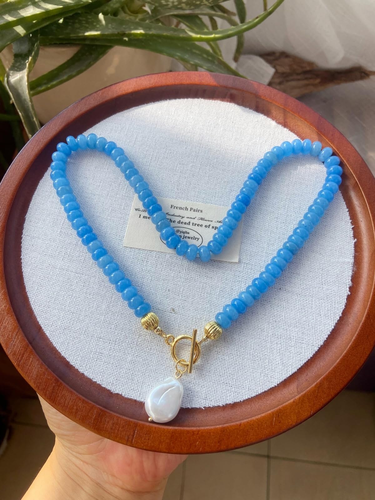 Collares de piedras preciosas con cuentas para mujer, collares