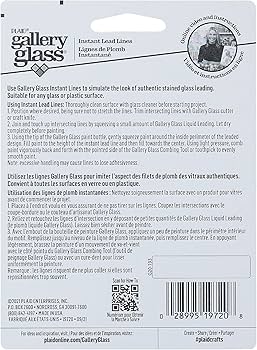No.1838 ◇グラスアート　リード線　9個セット グラスアートの出張講座とリード線の貼り方 | 宮城の手作り教室 グラス