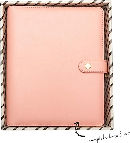 Miniatura 6 de Pukka Pad, Carpe Diem, trabajo, objetivo, planificador con insertos semanales, mensuales, sin fecha, A5 8 x 9.5 x 1.6 pulgadas, rubor