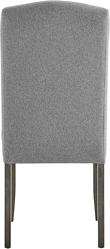 Miniatura 7 de Steve Silver Co Emily - Silla auxiliar de comedor, juego de 2 sillas, tela 100% poliéster, patas cónicas de madera maciza, estilo transitorio,