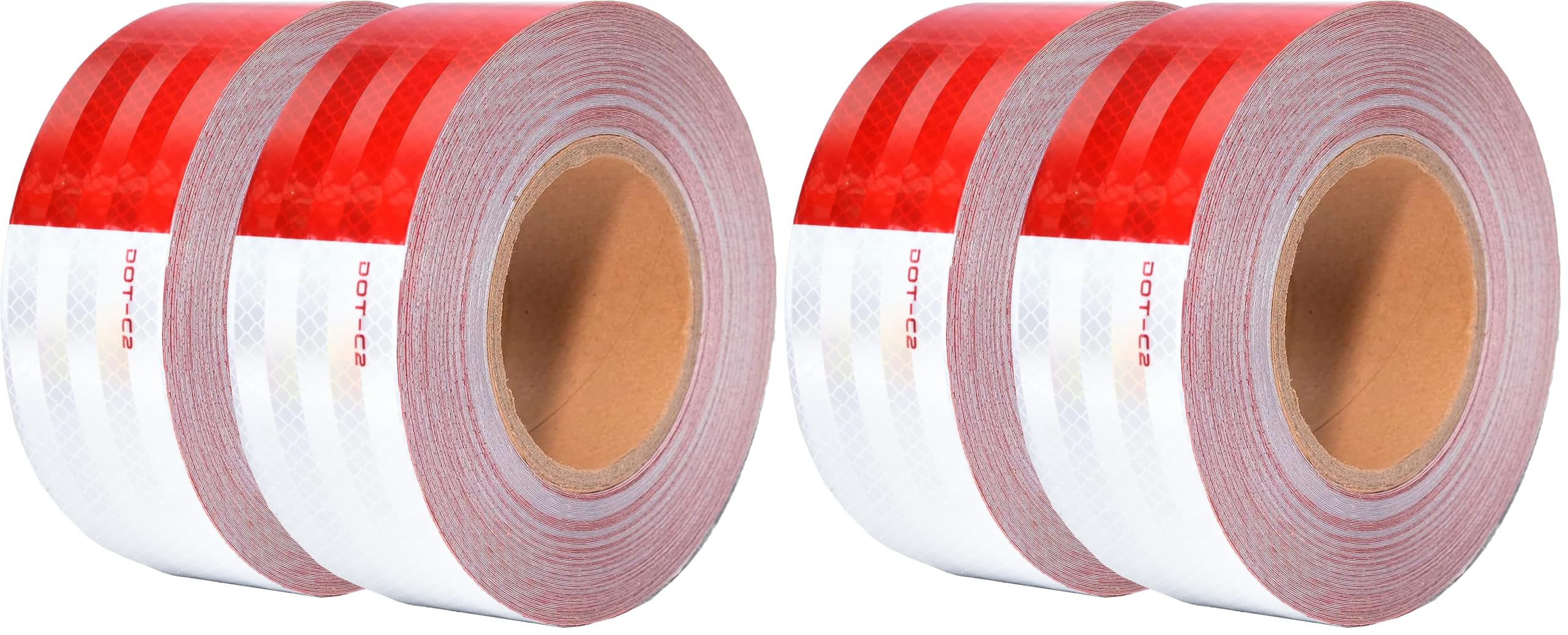 SWRT DOT-C2 Reflective Tape 2 Inch x 200 Feet Red White Reflective Tape Outdoor Waterproof Conspicuity Strong Adhesive Reflector Tape Warning Safety Tape for Vehicles Trailers Boats Signs — Amazon image 7