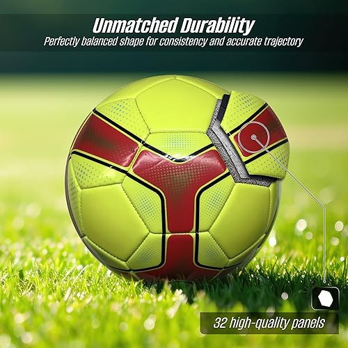 Miniatura 9 de Vizari Córdoba - Balón de fútbol para entrenamiento al aire libre  Pelota de fútbol de dos tonos con vejiga de goma y colchón de EVA para mayor