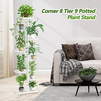 植物スタンド 屋内 8段 9段 鉢植え ガーデニングツール トールメタルコーナー Amazon.co.jp: 植物スタンド 屋内 8段 9段 鉢植え ガーデニング