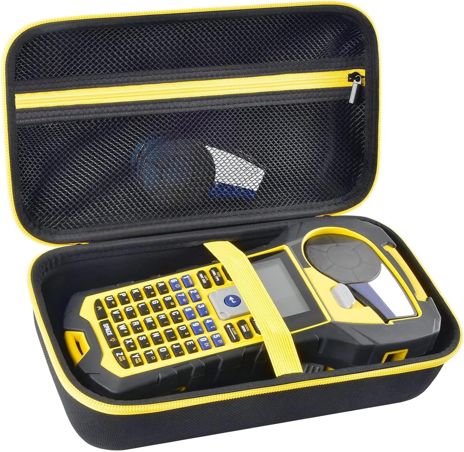 Case Compatible with Brady M210/ BMP21-PLUS Handheld Label Printer. Sticker Maker Portable Storage Holder Bag with Extra Mesh Pocket for Brady Authentic Labels, USB Cable and Accessories (Box Only)