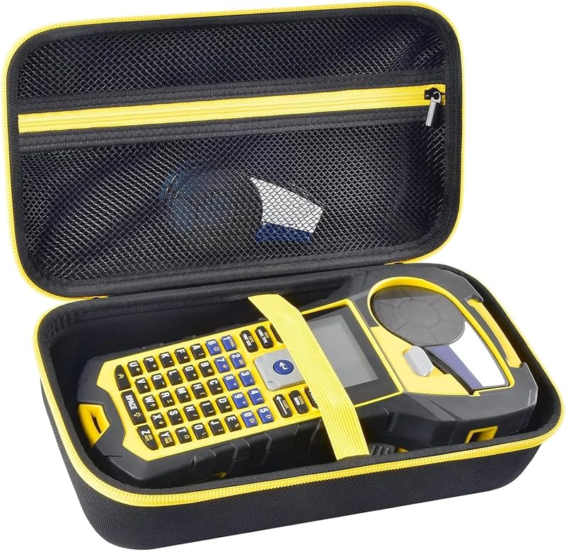 Case Compatible with Brady M210/ BMP21-PLUS/M210 LAB Handheld Label Printer | Sticker Maker Portable Storage Holder Bag with Pocket for Brady Authentic Labels, USB Cable and Accessories (Box Only)
