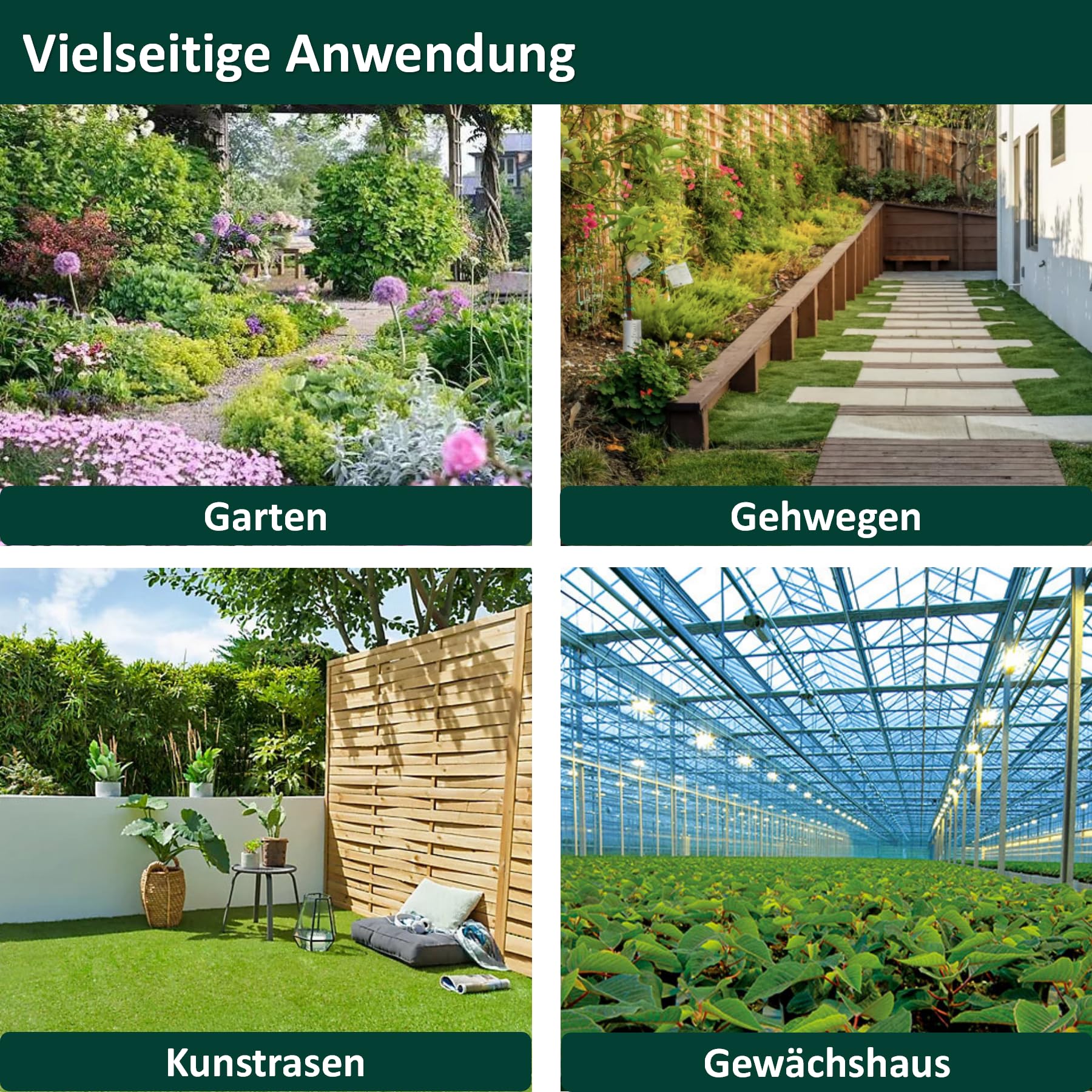 Unkrautvlies 100g/m² Extra Stark – 1m x 10m Unkrautfolie mit versiegelten Kanten – Wasserdurchlässiges Gartenvlies inkl. 16 Erdnägel mit Unterlegscheiben & Handschuhe – UV-Stabil & Reißfest