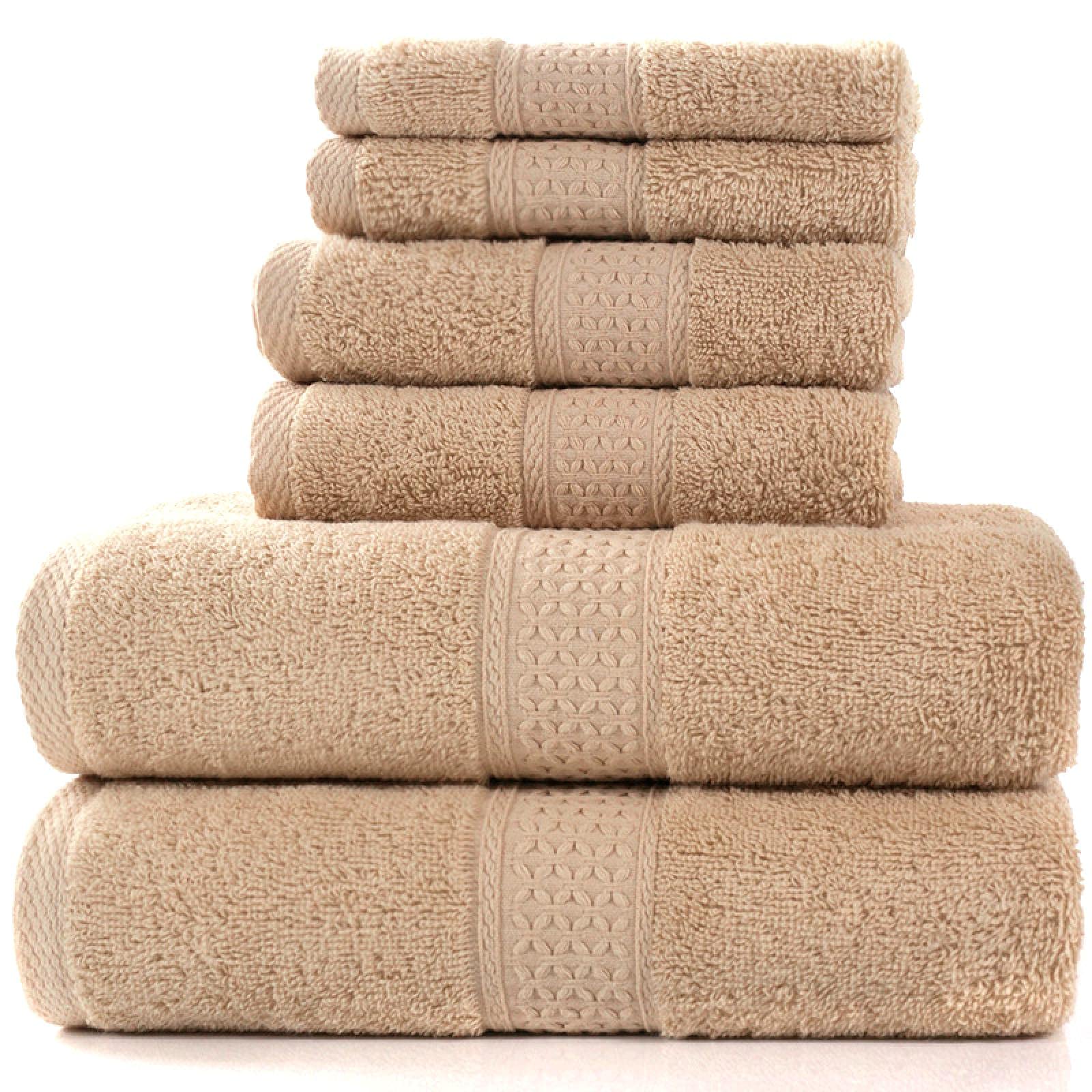 Badetuch-Set, 2 große Badetücher, 2 Handtücher, 2 Handtücher, 2 Handtücher, Hotelqualität, weiche Baumwolle, super saugfähig
