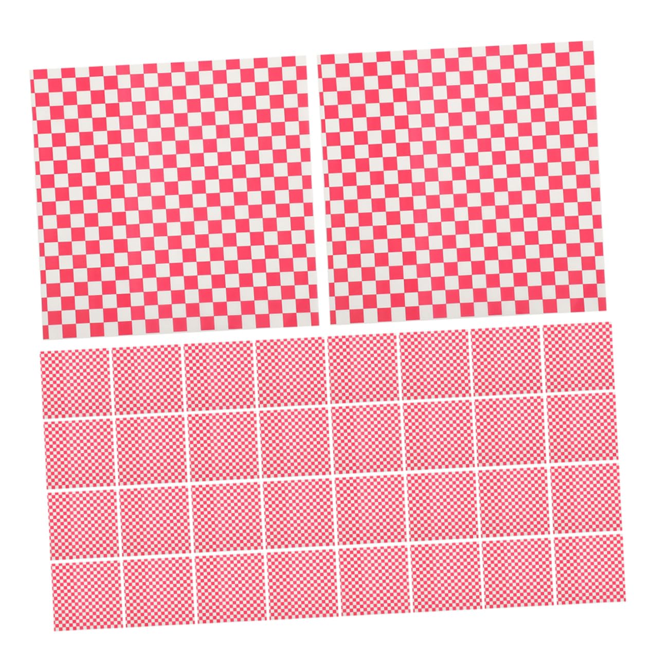 Alipis 100pcs Red Checkered Cheese Paper Sheets Oil-resistant Multi-use Food Wrap for Sandwiches Baking and Outdoor Dining